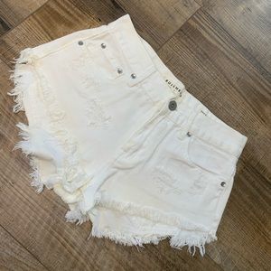 Pacsun Bullhead white jean shorts